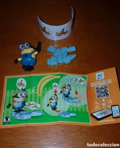 Figuras de goma Kinder: Figura kinder SD745 + bpz minion Gru villano favorito minions muñeco